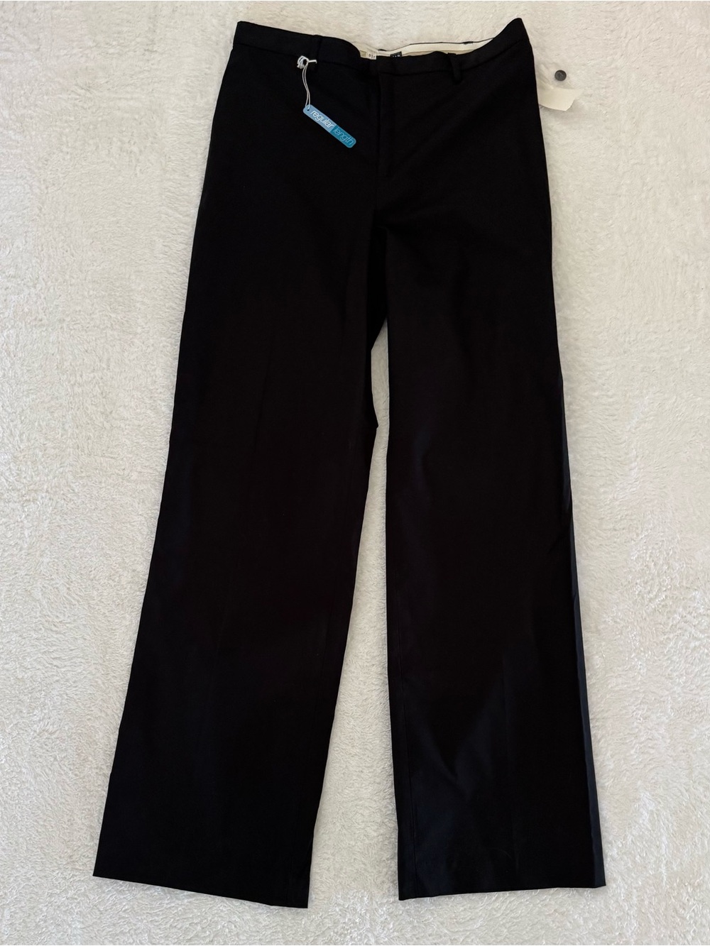 GAP women’s black size 10 Reg stretch chinos pants flat front straight leg NWT
